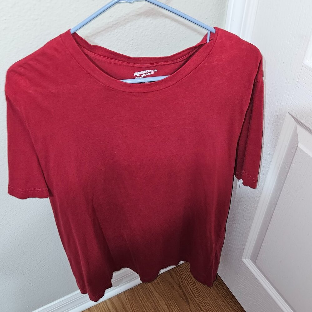 Arizona Jean Co Plain Red Shirt